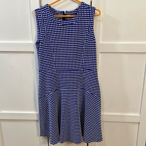 Cobalt Blue Drop Waist Dress